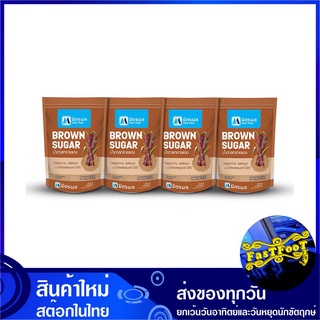 น้ำตาลทรายแดง 500 กรัม (4ถุง) มิตรผล Mitrphol Mitr Phol Brown Sugar น้ำตาล น้ำตาลทราย น้ำตาน น้ำตาลแดง น้ำตานแดง บราวซูก