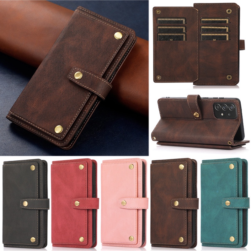 เคสโทรศัพท์มือถือหนัง Pu นิ่ม ฝาพับ พร้อมช่องใส่บัตร หรูหรา สําหรับ Samsung Galaxy S23 Plus S22 Plus S21 Plus S21 FE 5G S23 Ultra S22 Ultra 5G S21 Ultra S22+ S21+ S23+