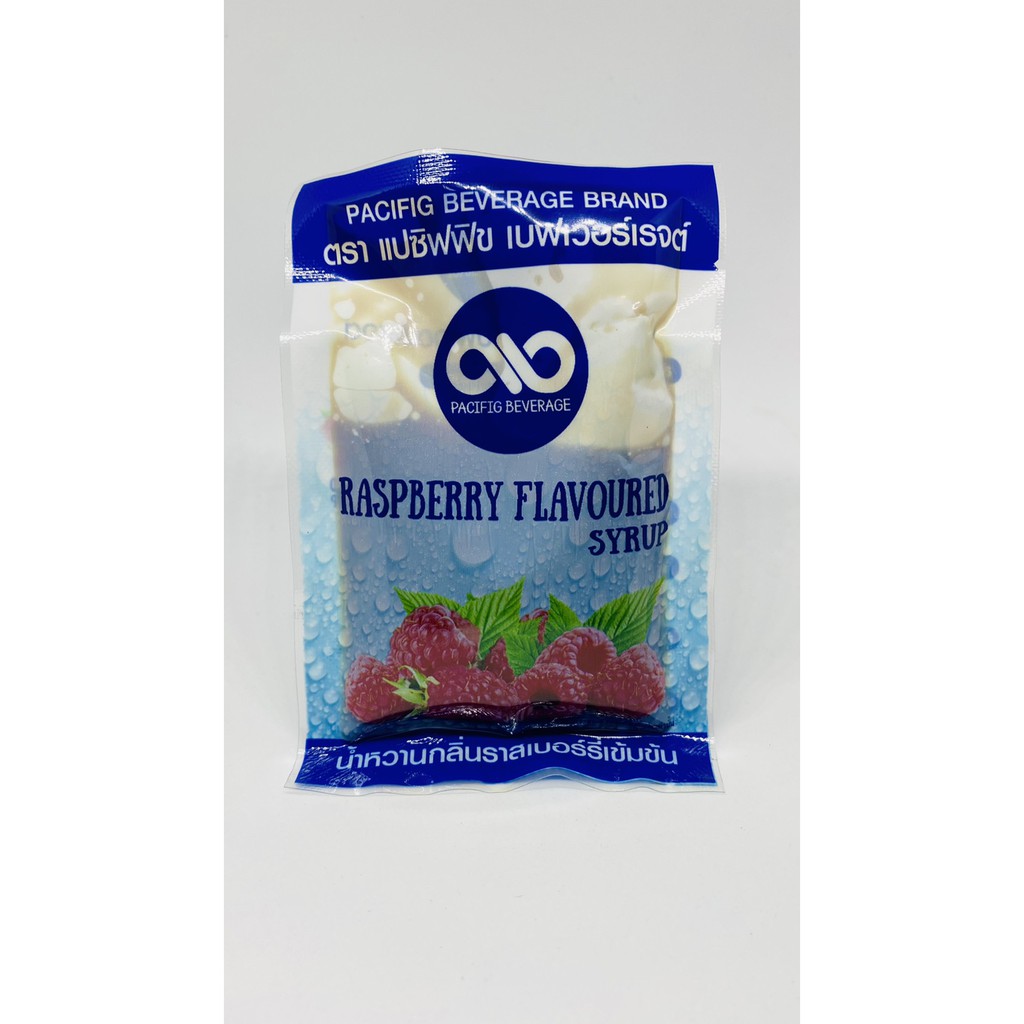 Raspberry Flavoured Syrup น้ำหวานกลิ่นราสเบอรี่เข้มข้น 30มล 1 ถุง 50
