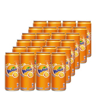 แฟนต้า น้ำส้มแคน เครื่องดื่มน้ำอัดลม ขนาด 325 มล. แพ็ค x 24 กระป๋อง Fanta orange juice, can, soft drink, 325 ml, pack x