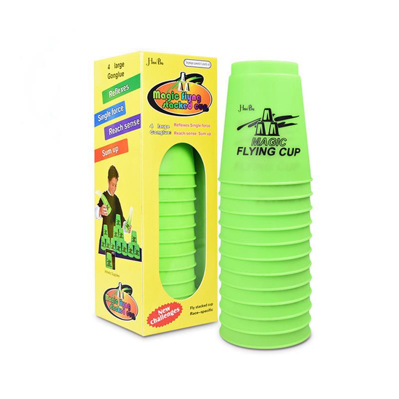 แก้ว Stack Cup 12 ใบ (Magic Flying Cup) มี 2 สี