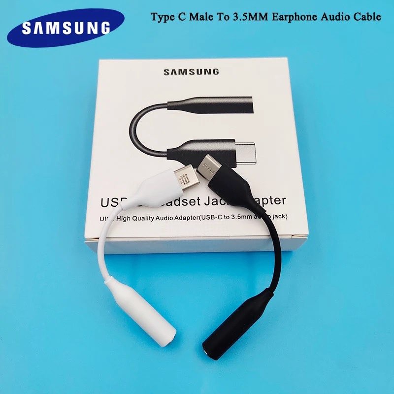 แจ๊คแปลง Samsung usb-c to 3.5mm audio jack สายแปลงหูฟังจาก แปลงTypeC เป็น3.5MM รองรับเช่น Note10/A80/S20/S21/Tab S6 S22