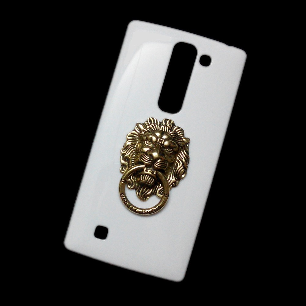 สําหรับ LG G4C Magna 3D Lion Head Ring Stand Holder Back Case