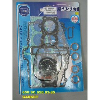 HONDA 650SC NIGHTHAWK 650 year 1983-1985 COMPLETE ENGINE GASKET SET "NON ASBESTOS" // ปะเก็นเครื่องชุดใหญ่ ไม่มีแร่ใยหิน