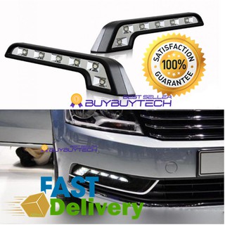 buybuytech Life LED E-Class ไฟเดย์ไลท์ 6ดวง Daytime Running Light(DRL)-12V (สีขาว)จำนวน 2ชิ้น(ซ้าย-ขวา)