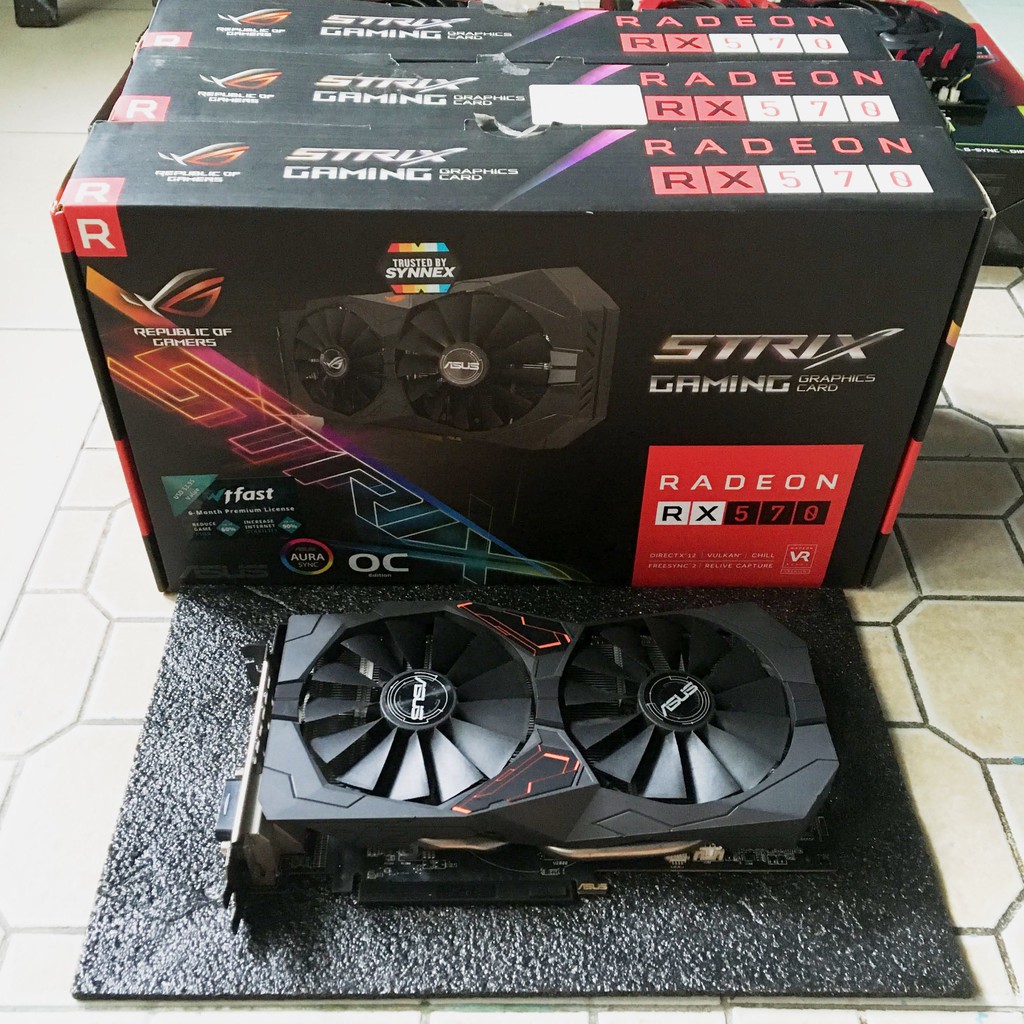 Asus rx 570 4gb strix зависает в играх