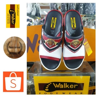 Walker รองเท้าแตะสไตล์เทวิน รุ่นใหม่ล่าสุด รุ่น N5238 สีแดง สำหรับผู้หญิงและผู้ชาย สินค้าลิขสิทธิ์แท้แน่นอน