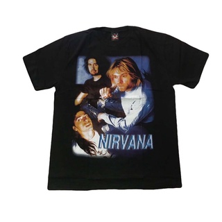 ┇▽เสื้อวง Nirvana T-shirt เสื้อยืดวงร็อค Nirvana