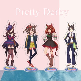 Pretty Derby ของสะสม อะคริลิคใส HD แบบตั้งโต๊ะ ลาย Suzuka เสียงเงียบ สําหรับตกแต่งโต๊ะ ของขวัญ ขายส่ง