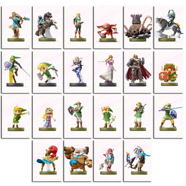 Amiibo Card Zelda ครบชุด 22 ใบ (แบบPVC)