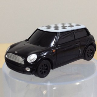 น่ารัก มินิ DyDo โมเดล Pull Back MINI Cooper Checker Flag 1/64