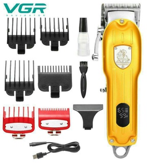 VGR-V092 ปัตตาเลี่ยนตัดผมไร้สาย หน้าจอLED(สีทอง)