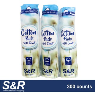 Soft Indulgence Cotton Pads 100 count x 3 packs