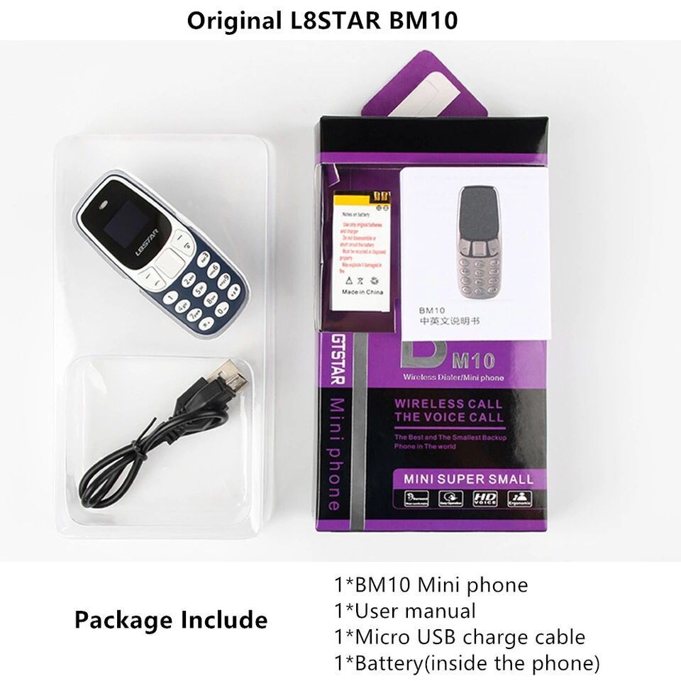 โทรศัพท์จิ๋ว L8STAR รุ่น (3310 จิ๋ว) Bm10