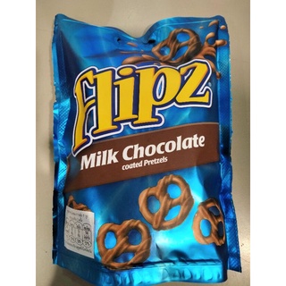 Flipz  Milk Chocolate Coated Pretzels เพรทเซลเคลือบช็อคโกแลตนม ฟลิปซ์ 90 กรัม