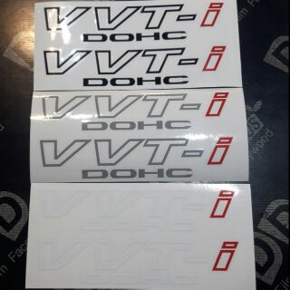 สติ๊กเกอร์แต่งรถ VVT-i DOHC,SOHC