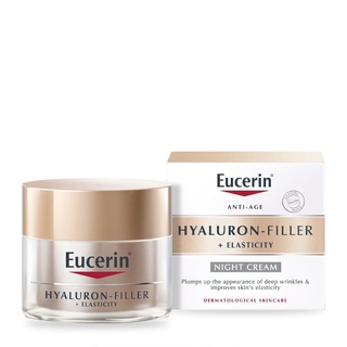 Eucerin Radiance Lift Filler Night Cream 50ml ผลิตภัณฑ์บำรุงผิวหน้าและบริเวณลำคอสูตรกลางคืน