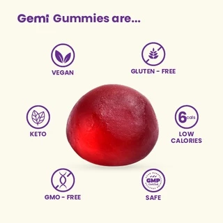 Gemi เจมมี่ กู๊ดไนท์สลีพกัมมี่ 1 กระปุก / Gemi Goodnight Sleep Gummy 1 bottles / GemiGummi