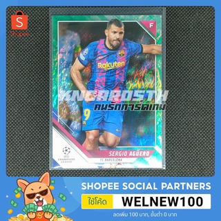 การ์ดสะสม การ์ดนักฟุตบอล Topps Uefa Champions League 21/22 Sergio Aguero