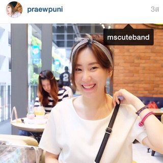 HAIRBAND  ผ้าผูกผม สกอตดำ