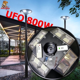 โคมไฟโซล่าเซลล์ 5 ทิศทาง (UFO) 500W (แสง : ขาว) โคมไฟถนนพลังแสงอาทิตย์ ไฟโซล่าเซลล์