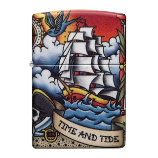 Zippo ไฟแช็กรุ่น 49532 Nautical Tattoo ของแท้ รับประกันตลอดชีวิต นำเข้าและจำหน่ายโดยตัวแทนจำหน่าย