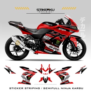 สติกเกอร์คาร์บูเรเตอร์ NINJA 250R ZX Edition Variation SEMIFULL STICKER STICKER STOCK DECAL DECALS 250R ZX