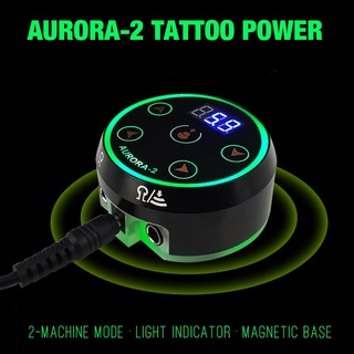 Aurora-2 Tattoo พาวเวอร์ซับพลาย คละสี อะแดปเตอร์ สำหรับเครื่องสัก ปรับระดับความแรงเครื่อง