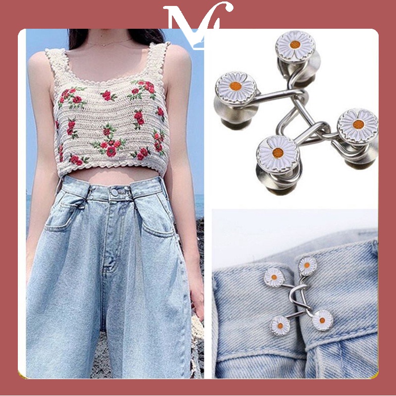 [MOYENNE TH] ตะขอกางเกง กางเกงยีนส์ Pins ความสะดวกสบายที่ถอดออกได้ แนวโน้มยอดนิยม เข้าใจง่าย สไตล์น่ารัก สไตล์ถนน