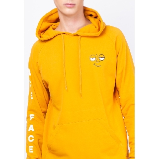 Skelly เสื้อฮูท เสื้อคลุม หมวกฮูท สีเหลือง Ace Face Hoodie Yellow