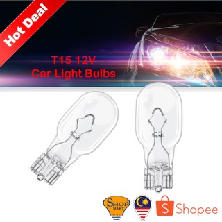 T15 12V หลอดไฟรถยนต์ หลอดไฟเบรกดวงที่สาม Myvi Viva Lampu Brek Kereta ย้อนกลับหลอดไฟสัญญาณโคมไฟ Proton Perodua