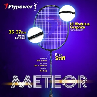 [ใส่โค้ด INC12LF ลดเพิ่ม 70-]Flypower Meteor racket ไม้แบดมินตัน