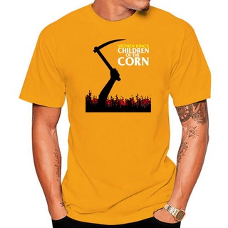 เสื้อยืดผ้าฝ้ายพิมพ์ลายขายดี เสื้อยืด พิมพ์ลายโปสเตอร์ภาพยนตร์ CHILDREN OF THE CORN สีแดง คุณภาพสูง สําหรับเด็ก