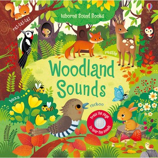 🔥ใช้โค้ด M11PQE ลดทันที 125 บาท🔥 หนังสือนิทานภาษาอังกฤษ Woodland Sounds Board book [Sound book]