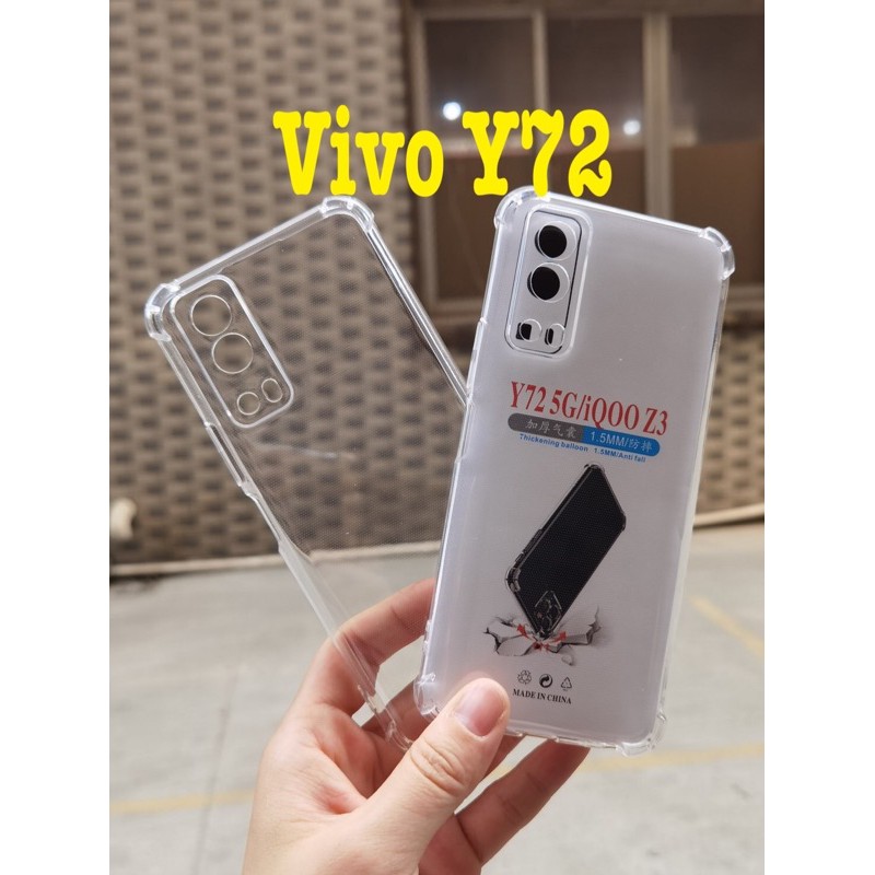 เคสใสกันกระแทกแบบคลุมกล้องรุ่นVivo y72(5G) y72 5g