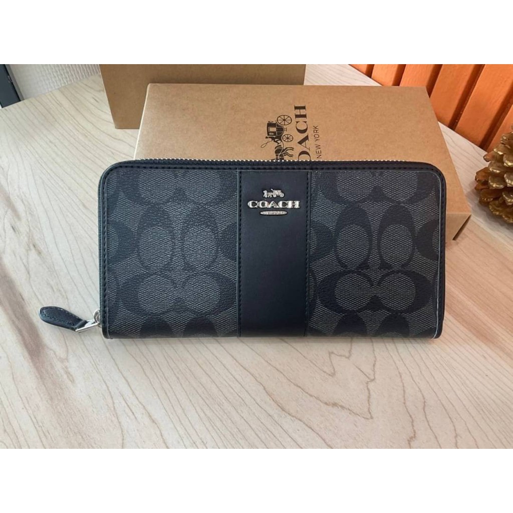 แท้💯 👜 กระเป๋าสตางค์ Coach Accordion Zip Wallet (F54630) *** Outlet ***