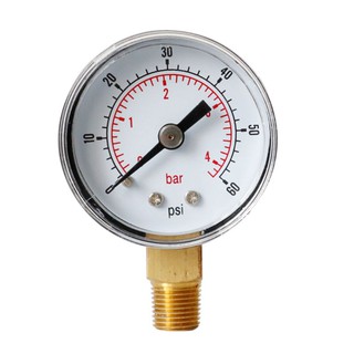 ★COME★Pressure Gauge 40mm Dial 1/8" BSPT Vertical 15,30,60.100,160 200, 300 PSI &amp; Bar