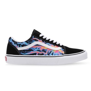 VANS OLD SKOOL ELECTRIC FLAME (GLOW IN THE DARK ) รองเท้าแวนส์ ลายสายฟ้า เรืองแสง รองเท้าผ้าใบ