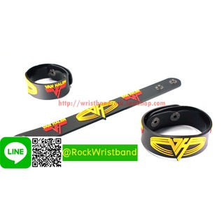 VAN HALEN ขายริสแบนด์ แวนแฮเลน VHN257NA Wristband สายรัดข้อมือวงร็อค