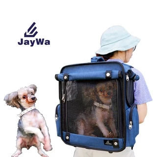 JAYWA กระเป๋าเป้แมว มีตาข่ายระบายอากาศถ่ายเทได้ดี ใบใหญ่ แข็งแรงไม่เสียทรง คนพักคอนโดชอบมาก