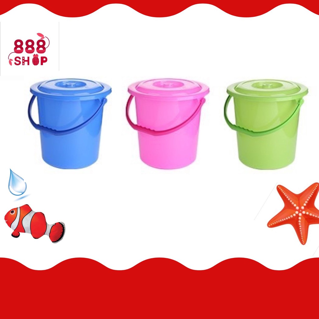 ถังฝา-สี มีหูหิ้ว 6.5 SRT No.605 สีสดใส