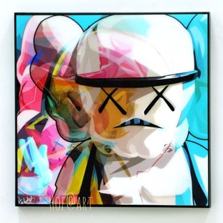 KAWS BFF คอวส์ Abstract รูปภาพ​ติด​ผนัง​ pop art Cartoon การ์ตูน กรอบรูป แต่งบ้าน ของขวัญ ภาพพิมพ์