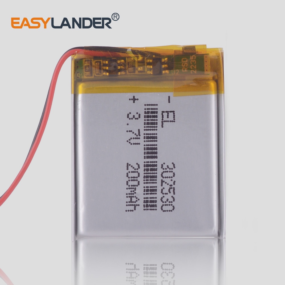 302530 3.7V 200mah Lithium polymer Battery with Protection Board For MP3 Digital Products car video 