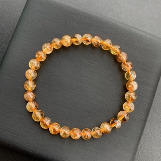 กำไลหินแท้ ซิทริน (Citrine) AAA Grade ขนาด 4.5-8mm