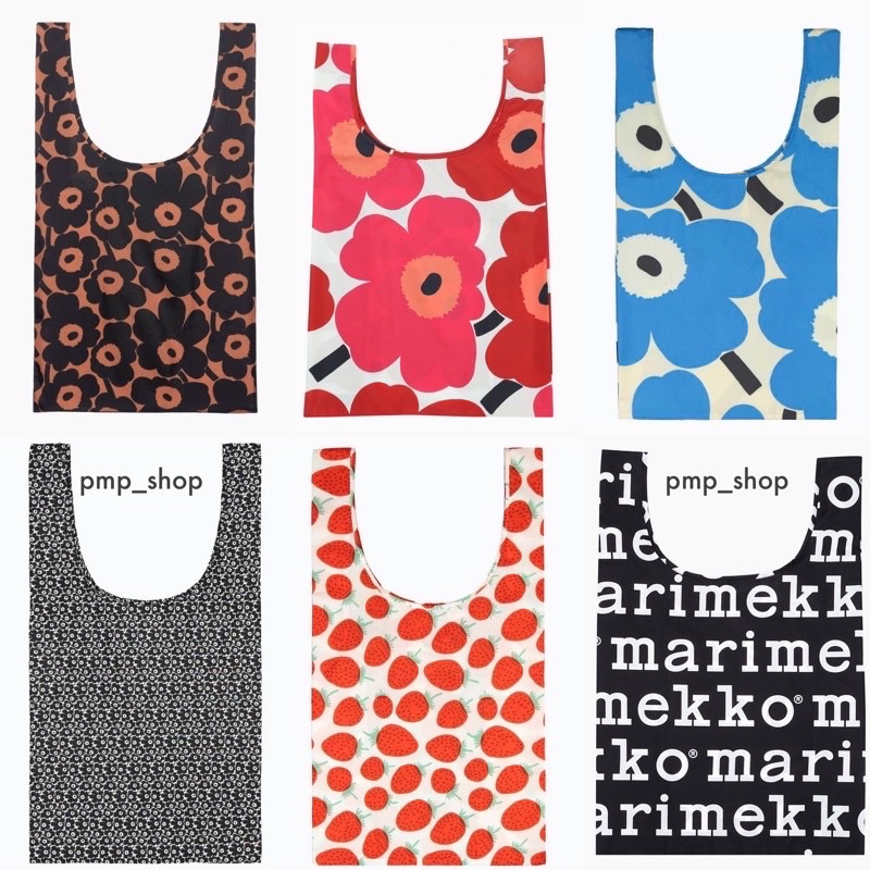 (โค้ด 15DD300 ลดอีก 15%) Marimekko Smartbag ถุงผ้าร่ม 10 สี (ของแท้100% พร้อมส่ง)