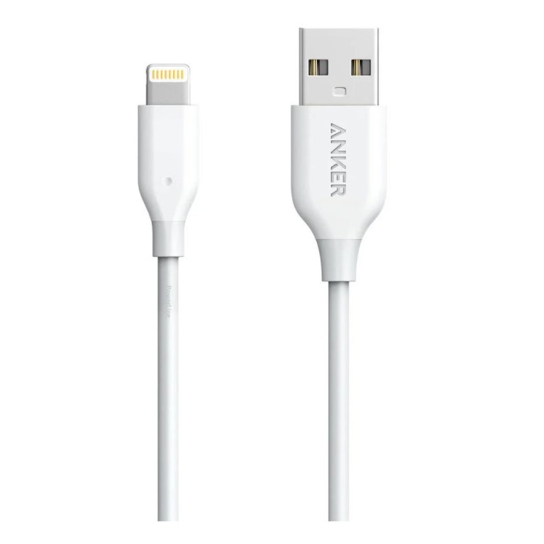 ส่งฟรี ANKER CHARGER CABLE (สายชาร์จ) POWER LINE FOR LIGHTNING (90CM) [AK188] (WHITE) ฟรีปลายทาง