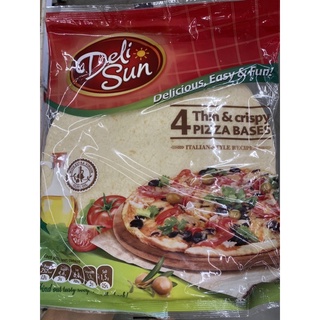 แผ่นแป้ง สำหรับทำ พิซซ่า ตรา เดลีซัน 320g. Pizza Base ( Delisun Brand ) พิซซ่า เบส