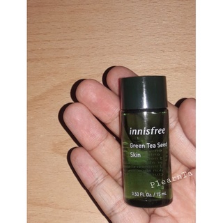 [ของแท้ 100%]《ขนาดทดลอง》โทนเนอร์บำรุงผิวหน้า innisfree Green Tea Seed Skin (15 ml.)