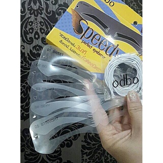 บล็อคเขียนคิ้ว Odbo Speedy Perfect Eyebrow od8-132 บล็อคคิ้ว บล็อกคิ้ว 5 แบบ 5 สไตล์ ในเชต OD8132