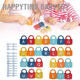 Happytime ของเล่นตัวเลขล็อคพลาสติก ของเล่นเสริมการศึกษา สําหรับเด็ก